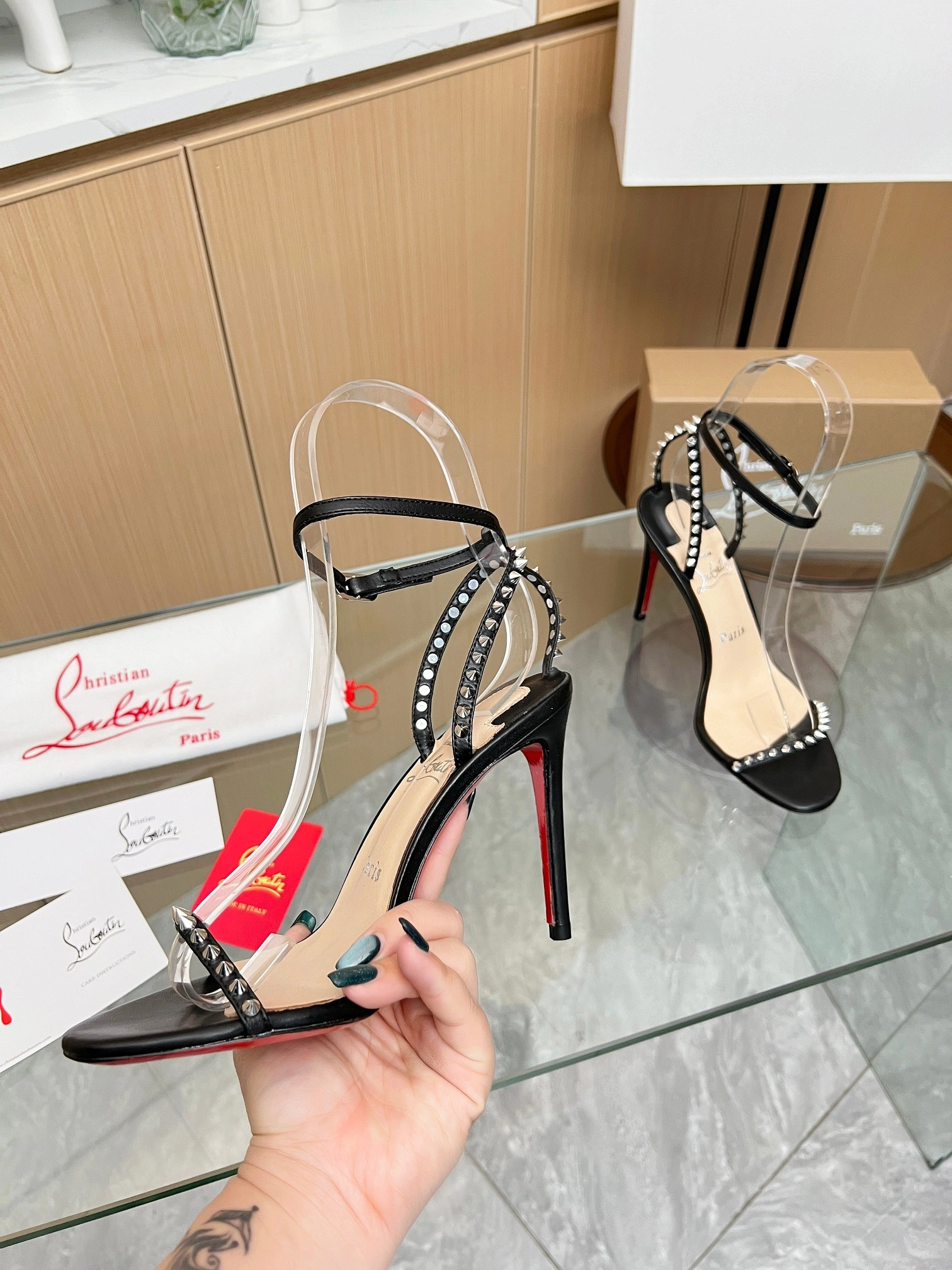 &COCO-- 8ou2ou 1200129BK65 Heel height：10.5CM sheepskin item:D-X000F1244